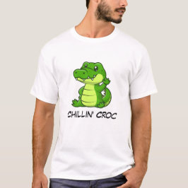 camisa engraçada do crocodilo bebê