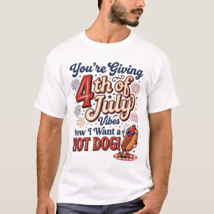 Camisa engraçada do Dia 4 de Julho com desenho de
