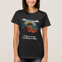 Camisa engraçada do eclipse solar feminino com pai