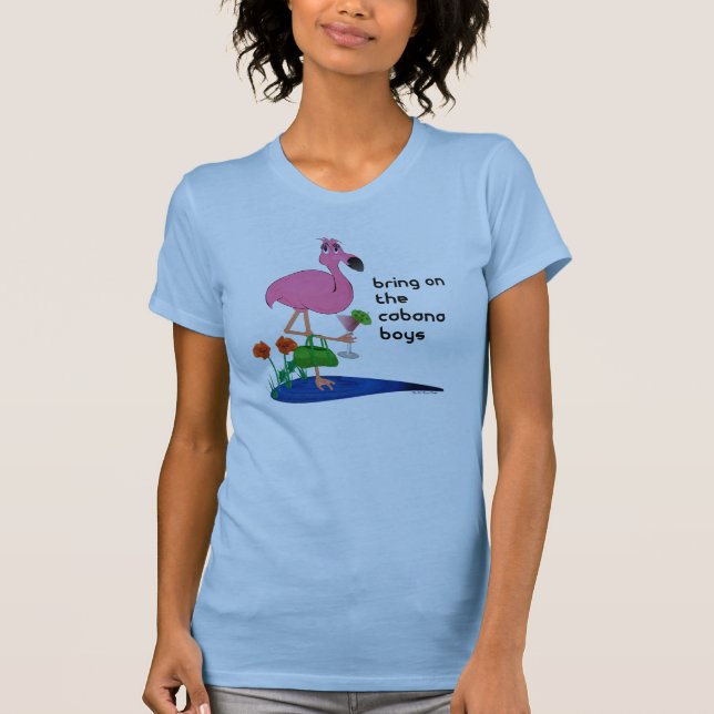 Camisa engraçada do flamingo (Frente)