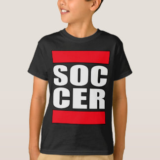 camisa engraçada do futebol t dos meninos