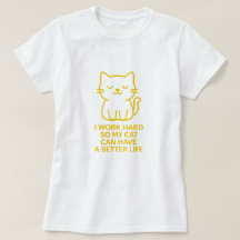Camisa Engraçada do Gato