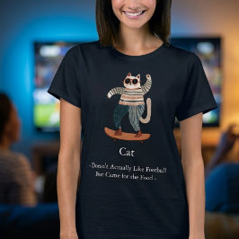 Camisa engraçada do gato