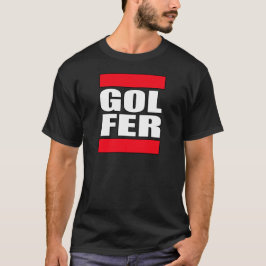 camisa engraçada do golfe t