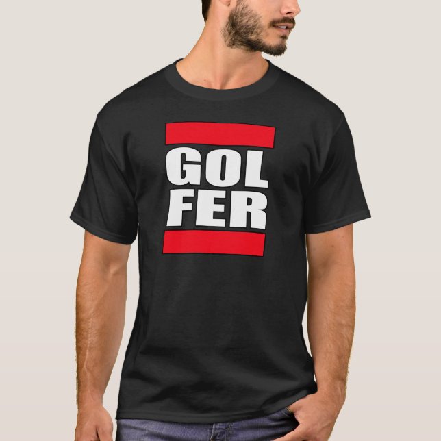 camisa engraçada do golfe t (Frente)