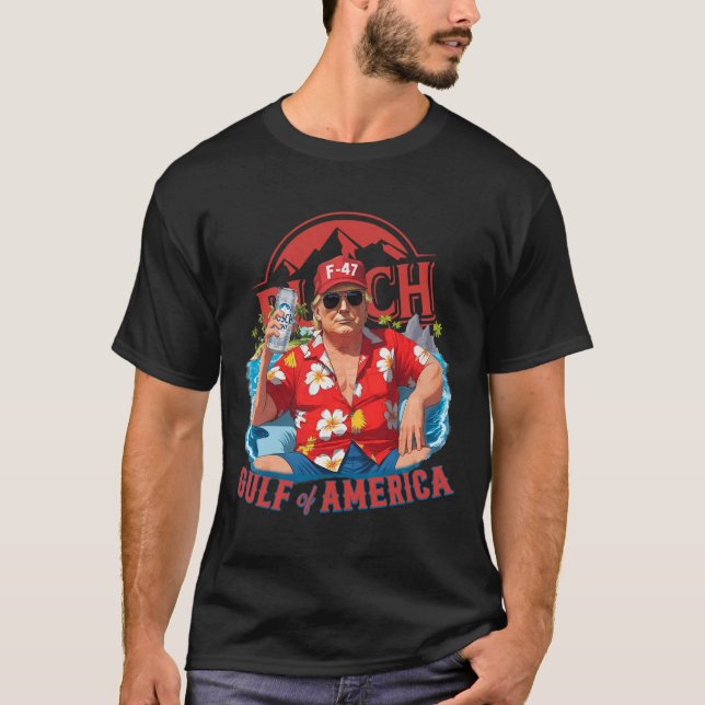 Camisa Engraçada Do Golfo Dos Eua América Do Leste (Frente)