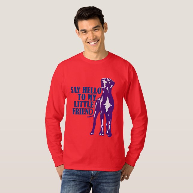 Camisa engraçada do Grande Dinamarquês para amante (Frente Completa)
