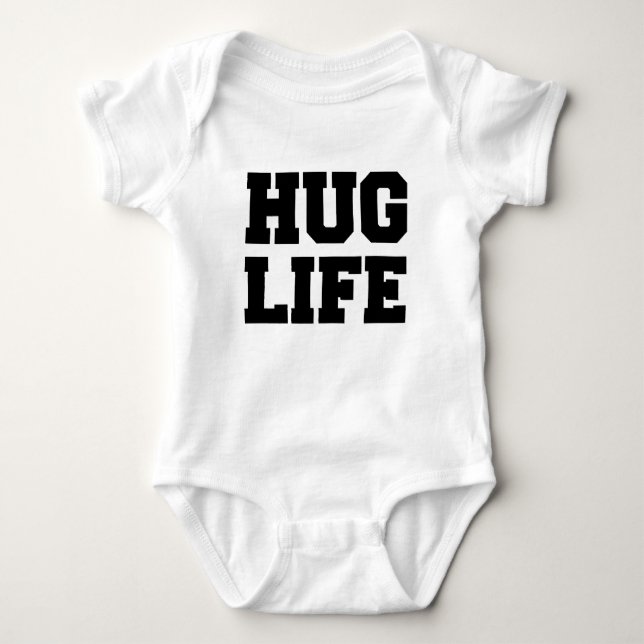 Camisa engraçada do Hug Life (Frente)