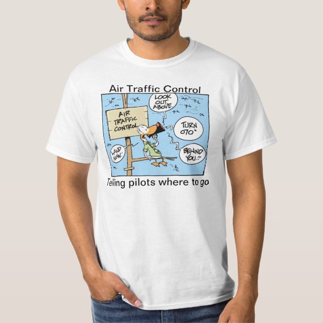 Camisa engraçada do humor de controlador aéreo (Frente)