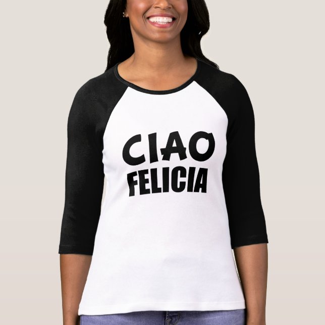 Camisa engraçada do italiano de Felicia do adeus (Frente)