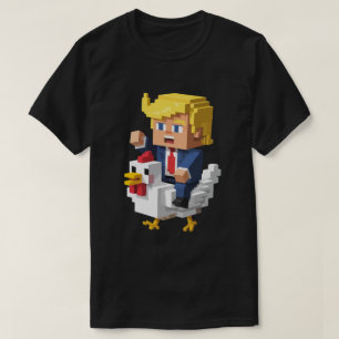 Camisa engraçada do jóquei de frango Trump - Polít