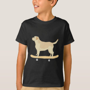 Camisa engraçada do Labrador de skate Presente