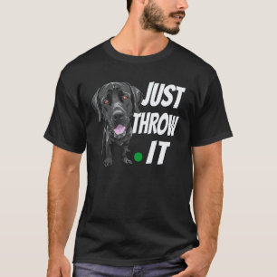 Camisa engraçada do Labrador Retriever Basta Jogá-