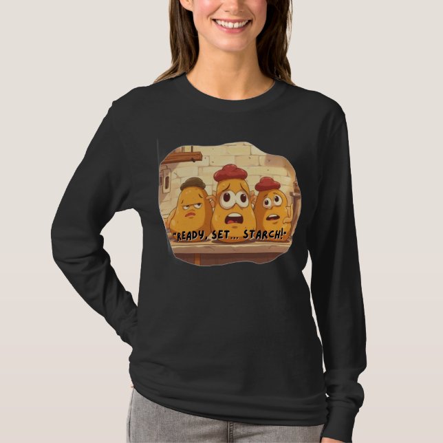 Camisa engraçada do meme da batata (Frente)