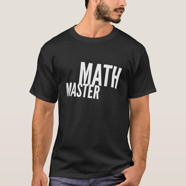 Camisa Engraçada do Mestre de Matemática (Frente)