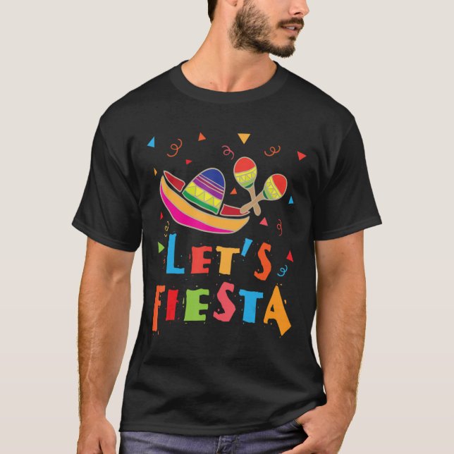 Camisa Engraçada do México - Fiesta - Tee.pn do Pa (Frente)