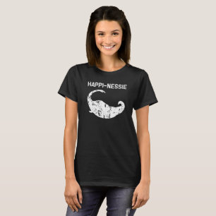 Camisa engraçada do monstro feliz de Loch Ness do