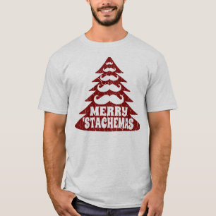 Camisa engraçada do Natal T da árvore de Natal do