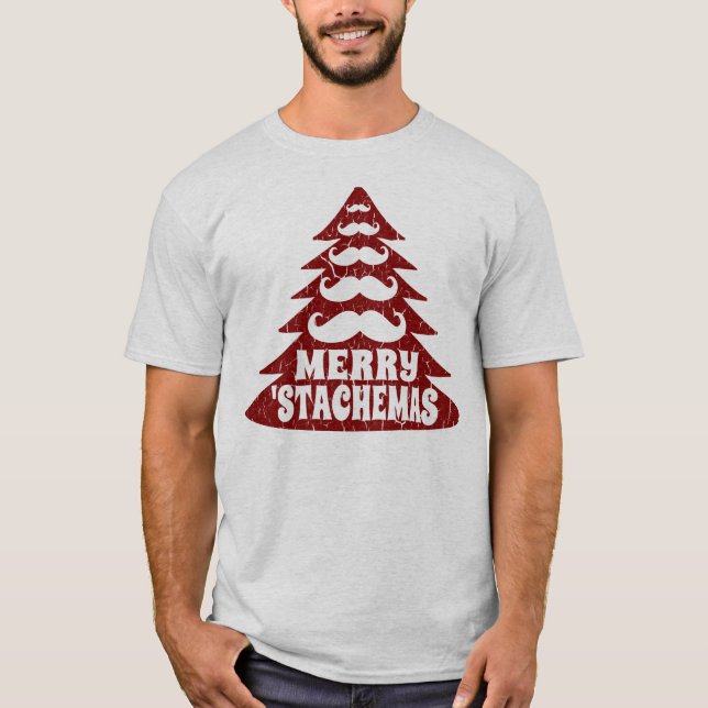 Camisa engraçada do Natal T da árvore de Natal do (Frente)