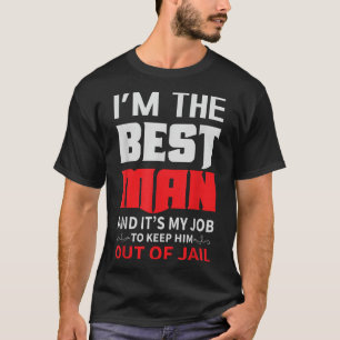 Camisa engraçada do padrinho do noivo para despedi