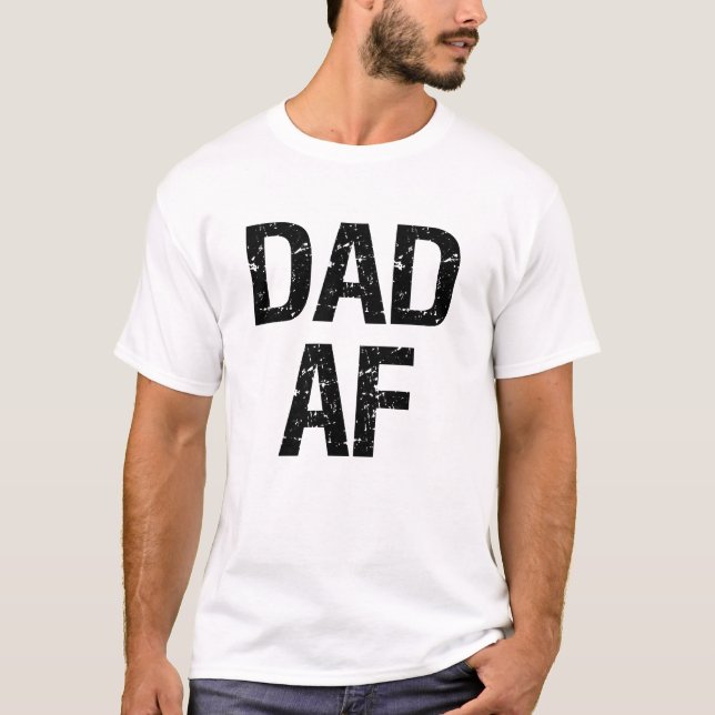 Camisa engraçada do pai do Pai AF (Frente)