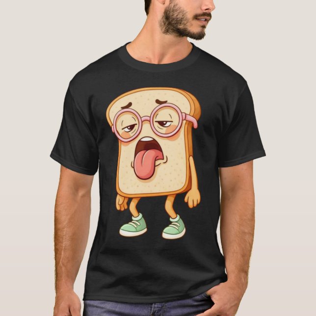Camisa engraçada do Pão Tony Cansado (Frente)