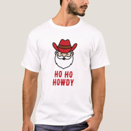 Camisa engraçada do Papai Noel cowboy gráfico