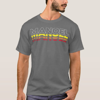 Camisa engraçada do primeiro nome Manoel vintage p
