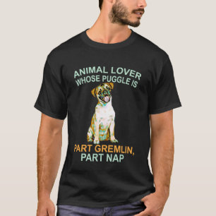 Camisa engraçada do Puggle para Homens, Mulheres e