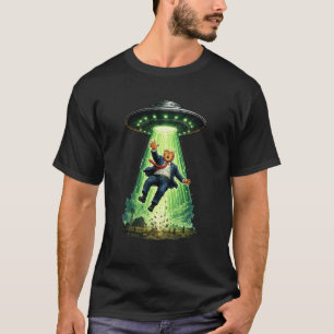 Camisa engraçada do Trump Abduzido por OVNI Alien