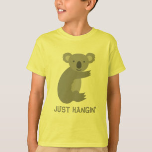 Camisa engraçada do urso de koala t para miúdos