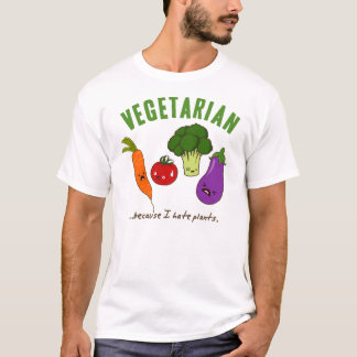 Camisa engraçada do vegetariano - vegetais bonitos