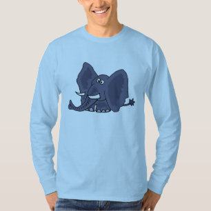 Camisa engraçada dos desenhos animados do elefante