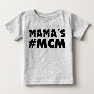 Camisa engraçada dos garotos #MCM da mamãe
