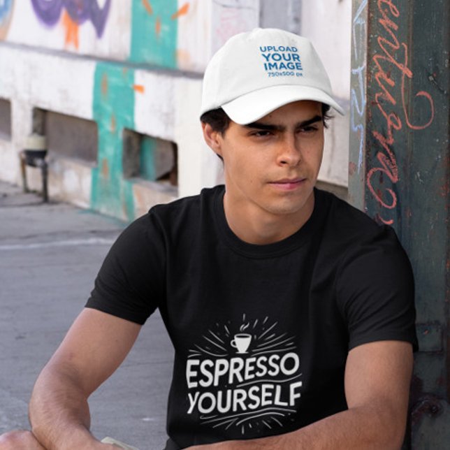 Camisa Engraçada - Espresse você mesmo Tipografia (Criador carregado)