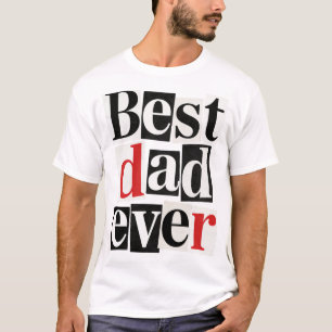 Camisa engraçada estilo carta de resgate Melhor Pa