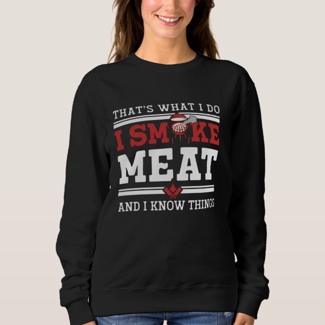 Camisa Engraçada Eu Fumo CHURRASCO De Carne Fumant (Frente)