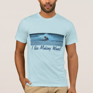 Camisa engraçada exterior de Watersports do esqui