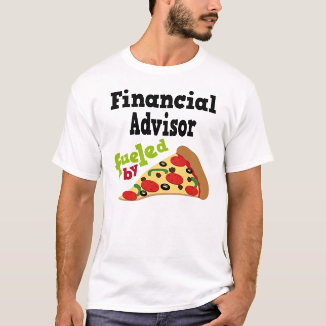 Camisa (engraçada) financeira da pizza T do (Frente)