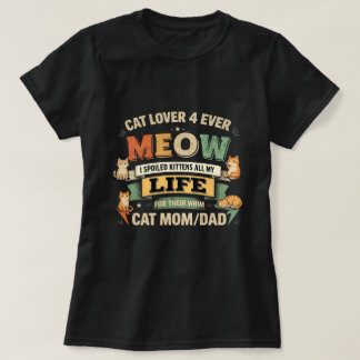 Camisa engraçada gráfica para amantes de gatos