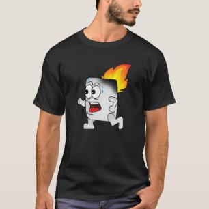 Camisa Engraçada - Marshmallow Smores On Fire