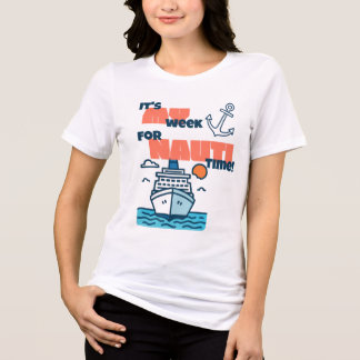 Camisa engraçada Nauti Time para cruzeiros em grup