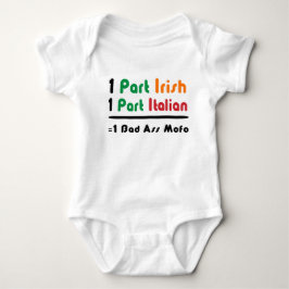Camisa engraçada orgânica irlandesa italiana para