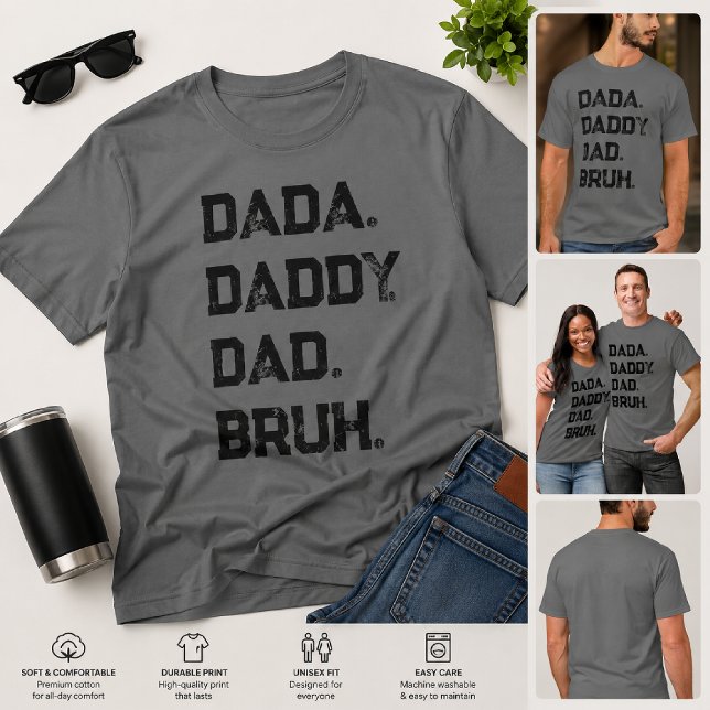 Camisa engraçada - PAI DADA BRUCH (Criador carregado)