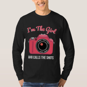 Camisa Engraçada Para A Rapariga De Fotografadores