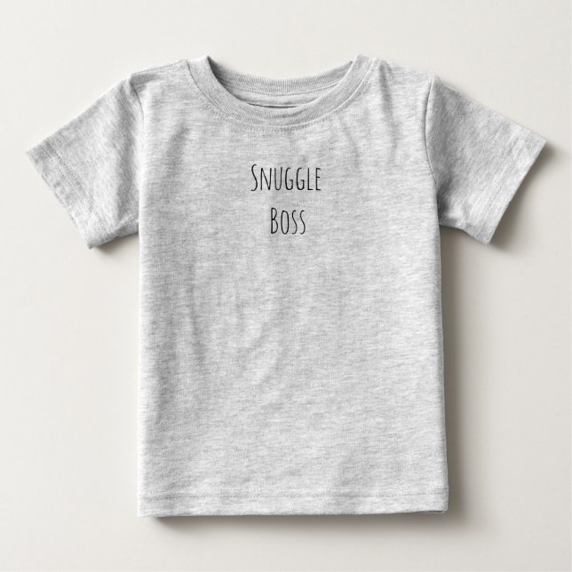 Camisa engraçada para bebê Chefe de Abraço – Roupa (Frente)