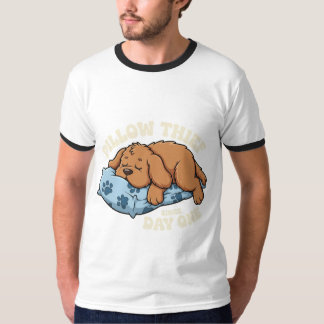 Camisa engraçada para cachorro dormir e roubar tra