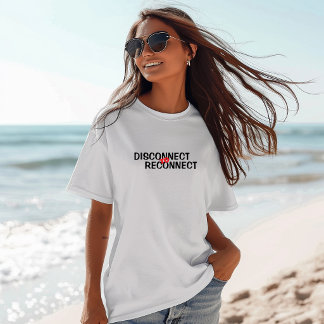 Camisa engraçada para caminhada Desconectar para R