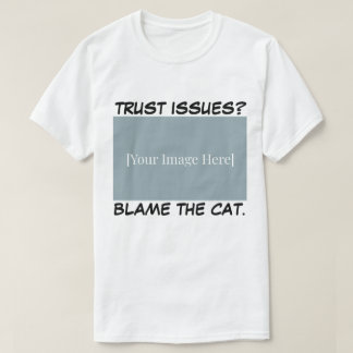 Camisa engraçada personalizada de gato - Culpe o g