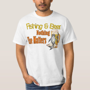 Camisa Engraçada Pesca Humor Cerveja